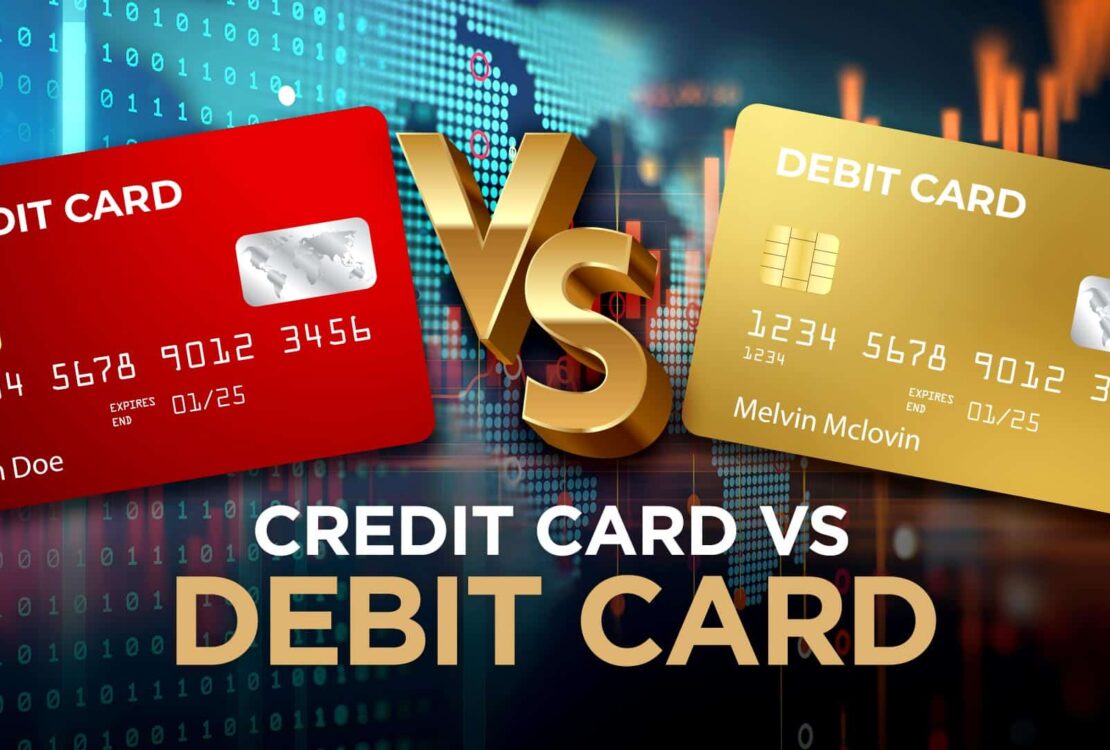 difference between a credit card and a debit card.